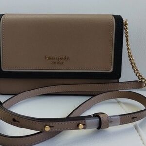 Kate Spade Black and Brown Crossbody Bag